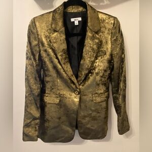 Bar III Metallic Gold Blazer